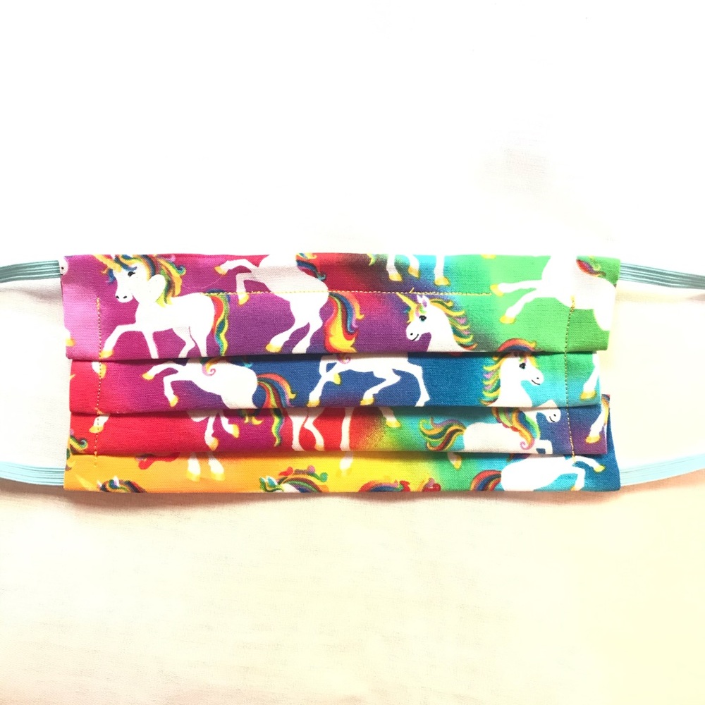 NTW - Handmade Adult Cloth Mask in Rainbow 🌈 🦄